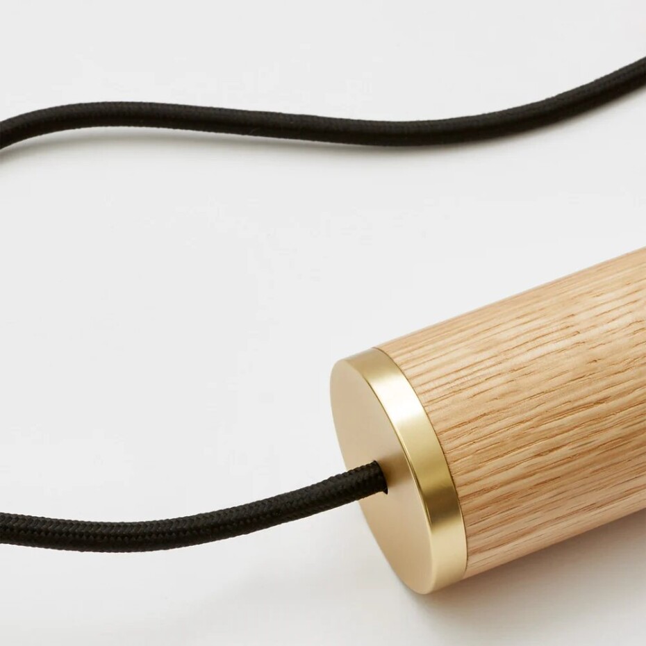 Závěsná lampa KNUCKLE 8 cm, hnědá, dubové dřevo, Tala - main (3)