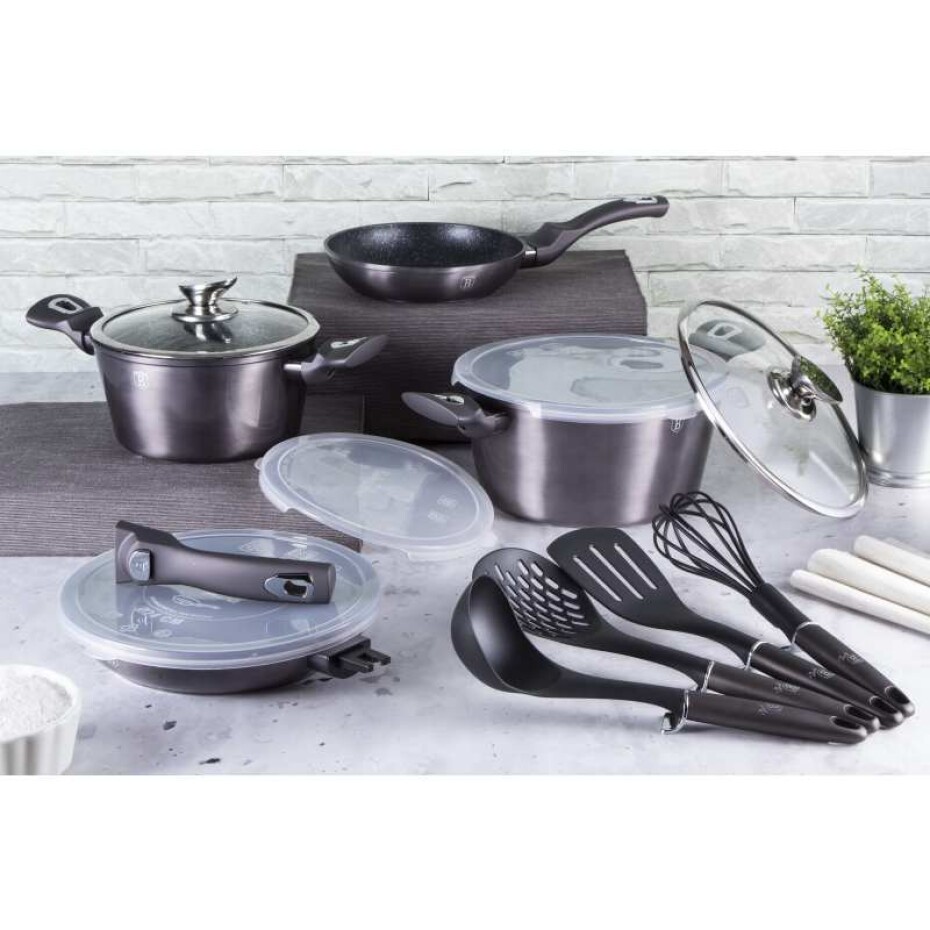 BERLINGERHAUS Sada nádobí s mramorovým povrchem 13 ks Carbon PRO Line BH-7059 - main (6)