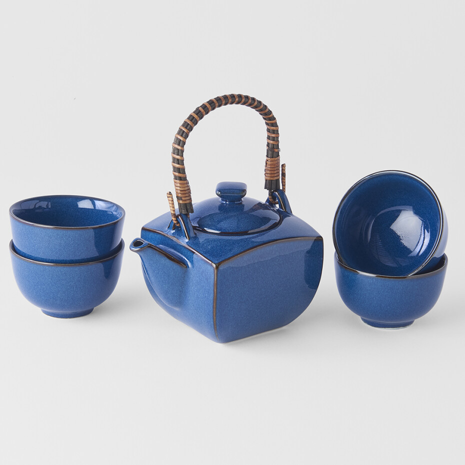 Čajová souprava BLUE POT, sada 5 ks, MIJ - main (2)