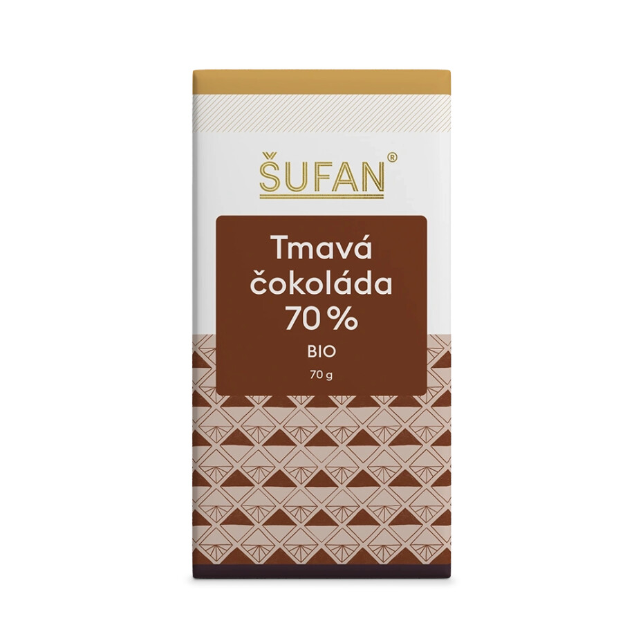 Šufan BIO Tmavá čokoláda 70% 70 g - main (0)