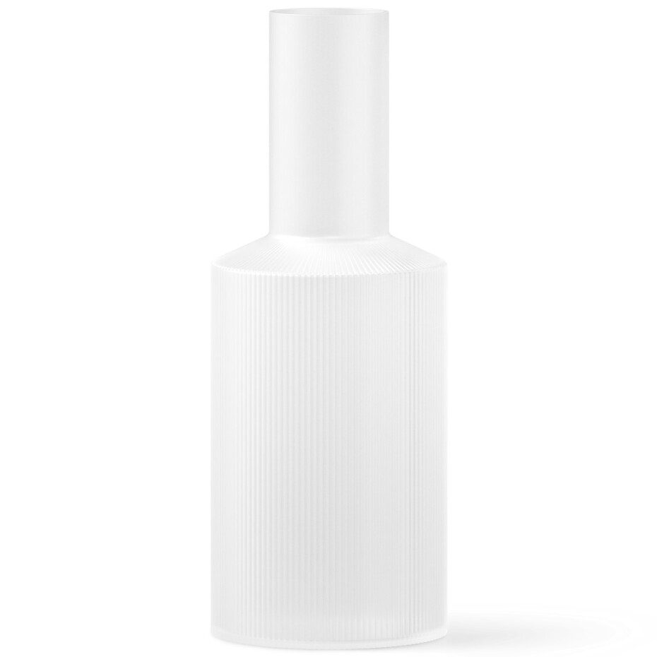 Karafa na vodu RIPPLE 1 l, bílá, sklo, ferm LIVING - main (0)