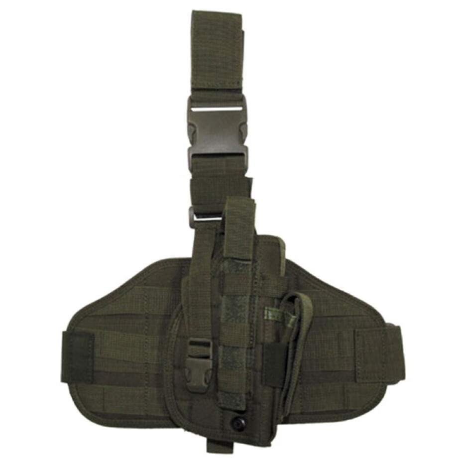 Pouzdro na zbraň - stehenní MOLLE olivové - main (0)