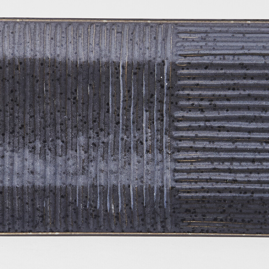 Talíř na sushi a sashimi LINES 33 x 10 cm, černá, MIJ - main (4)