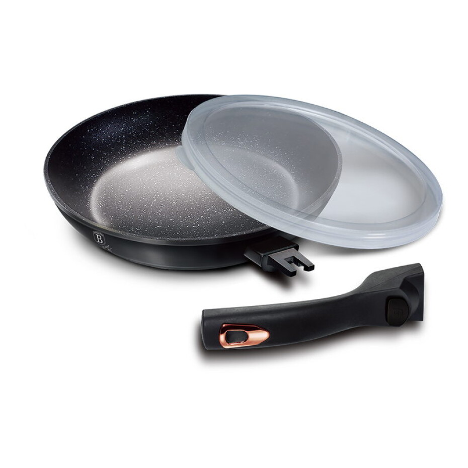 BERLINGERHAUS Pánev s odnímatelnou rukojetí + víko 24 cm Black Rose Collection BH-1951 - main (3)