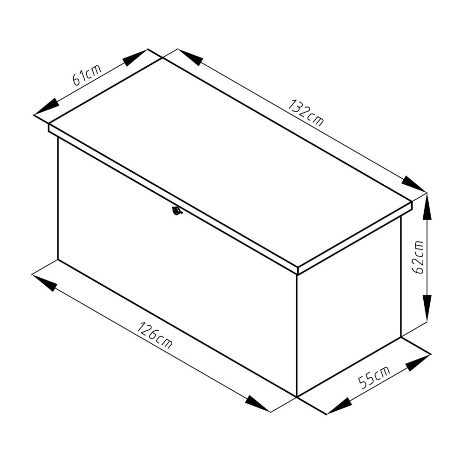 G21 Zahradní box G21 Denver 400 L, šedý plechový G21-63900843 - main (4)