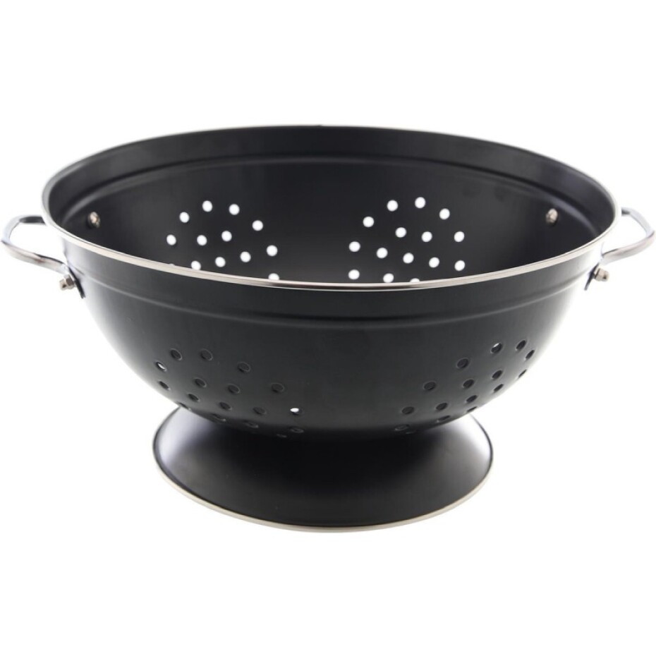HIT Cedník 23cm matný černý  HT-22180150 - main (1)