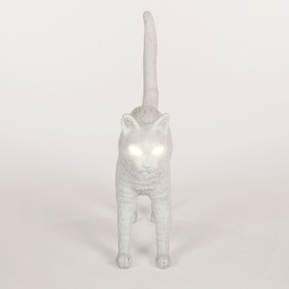 Stolní lampa JOBBY THE CAT 52 cm, LED, bílá, Seletti - main (3)