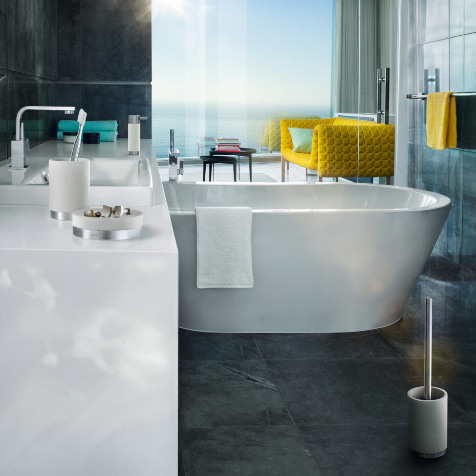 WC kartáč ARA matný nerez/bílá BLOMUS - main (1)