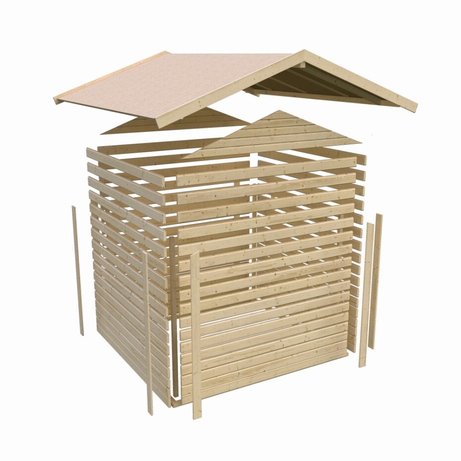 Dřevěný domek KARIBU DAHME 2 (42560) natur LG2947 - main (5)