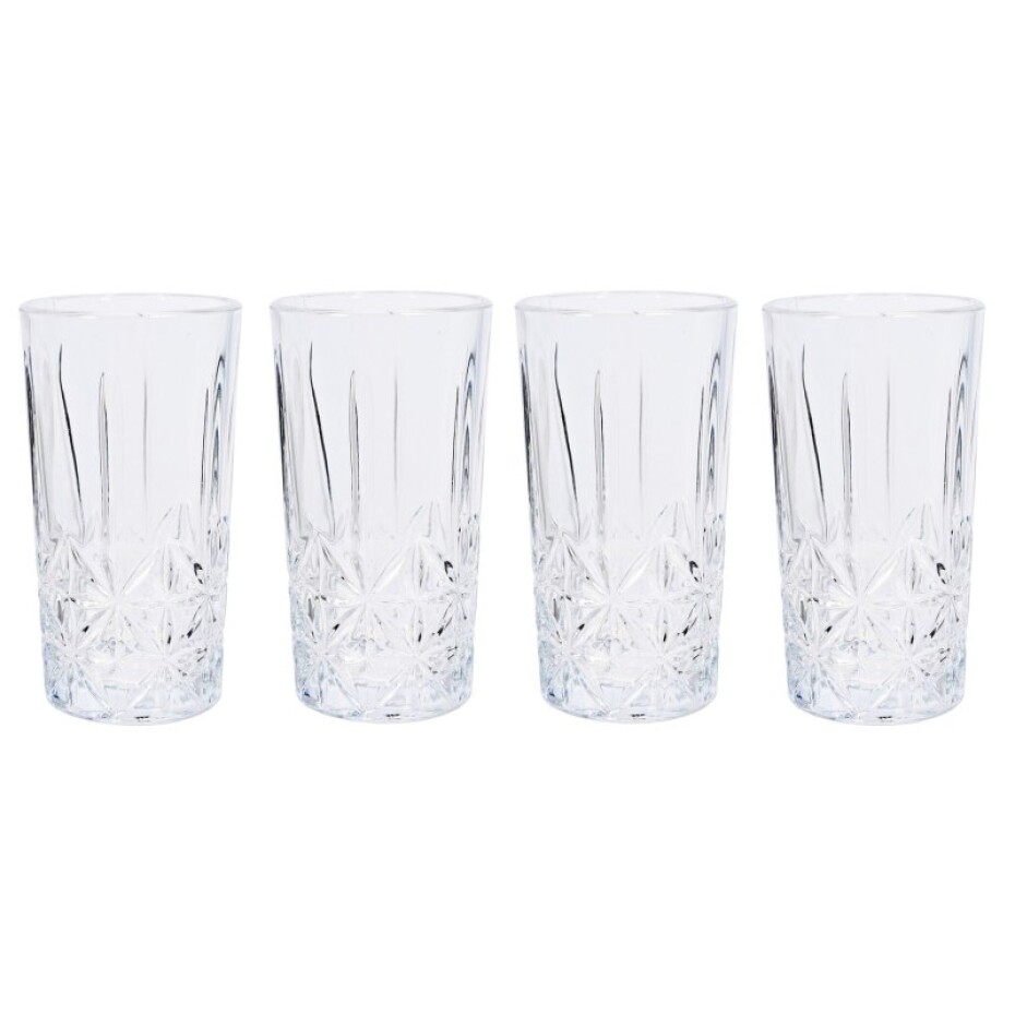 EXCELLENT Sklenice broušené longdrink sada 4 ks KO-YE6300840 - main (0)