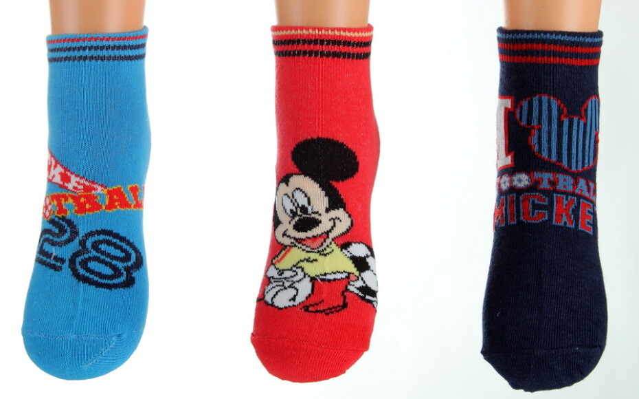 Chlapecké ponožky, kotníkové - SETINO Mickey Mouse 880-863 , vel. 23-34 Barva: Mix barev, Velikost: 23-26 - main (1)