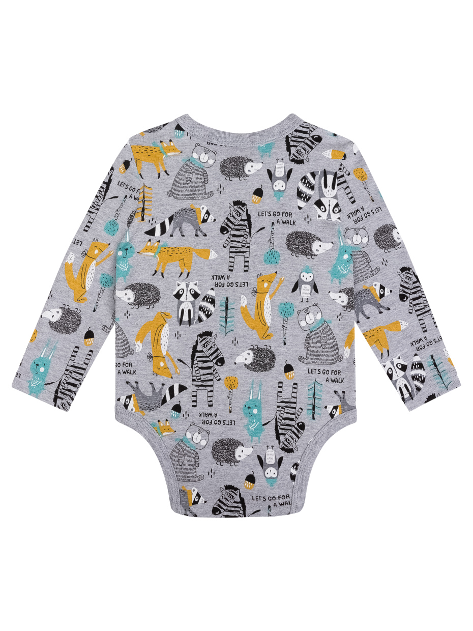Kojenecké body - WINKIKI WNB 02876, šedá Barva: Šedá, Velikost: 68 - main (1)