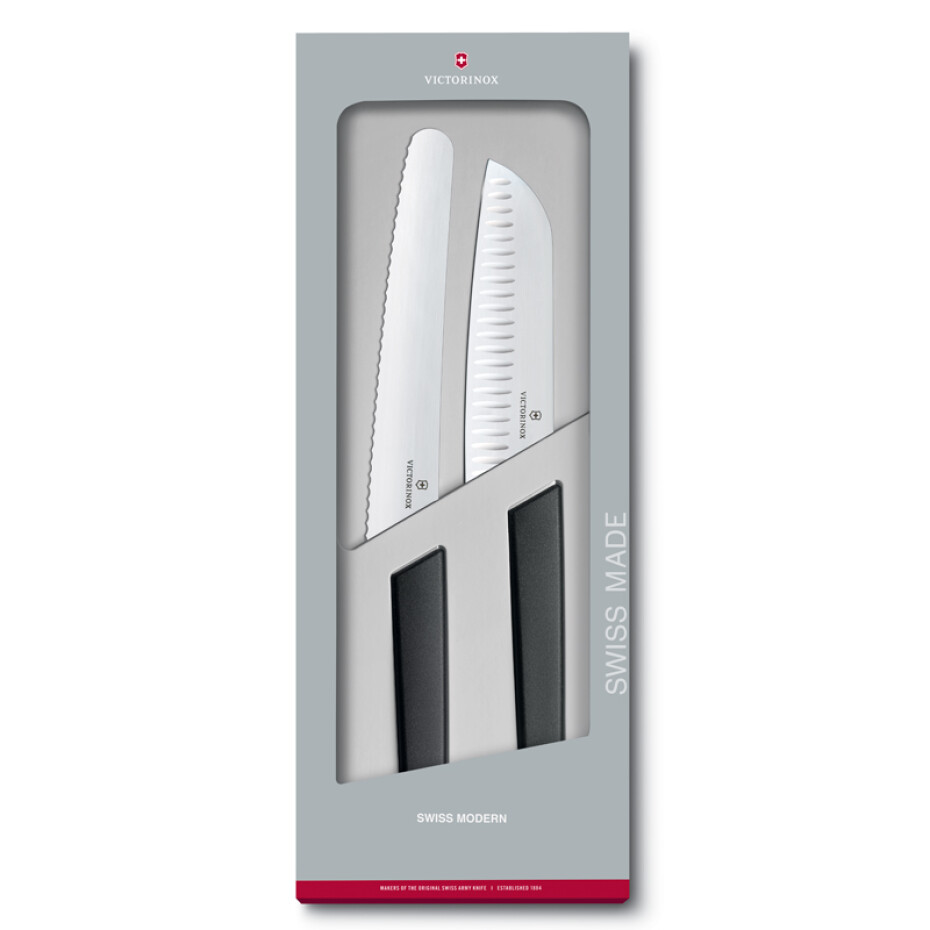Sada nožů SWISS MODERN, sada 2 ks, černá, Victorinox - main (0)