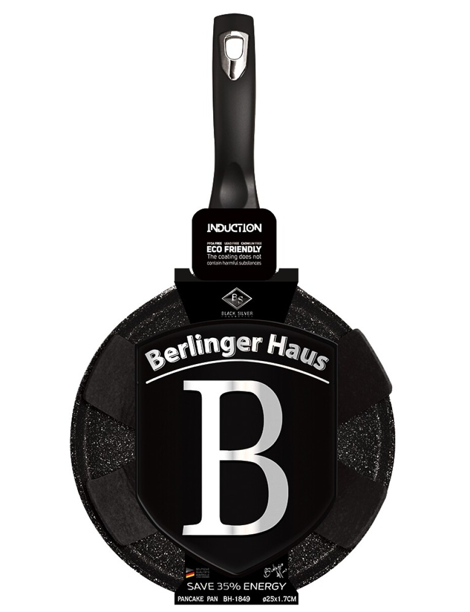 BERLINGERHAUS Pánev na palačinky s mramorovým povrchem 28 cm Black Silver Collection BH-7137 - main (4)