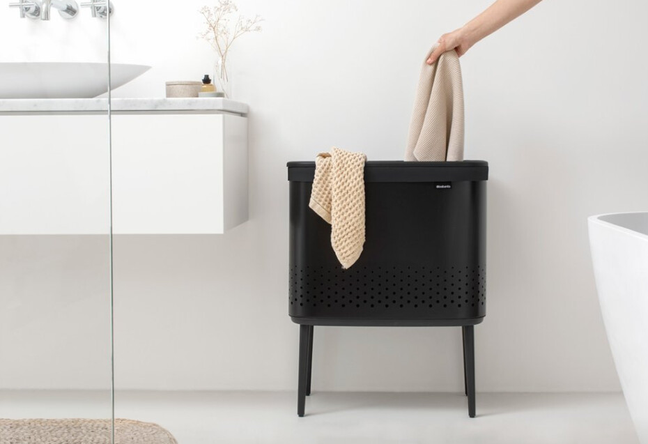 Koš na prádlo BO 60 l, černá, Brabantia - main (6)