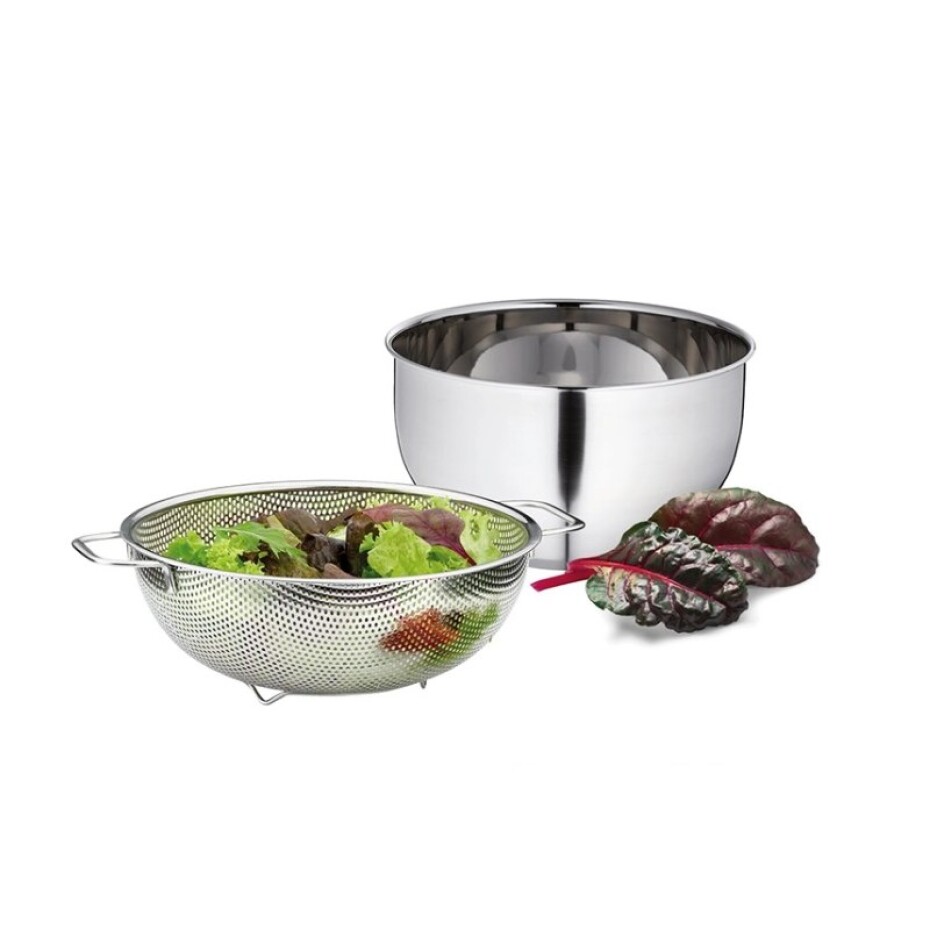 KELA Cedník s rukojeťmi nerez 18/10 ARES 23.5 cm KL-11982 - main (1)