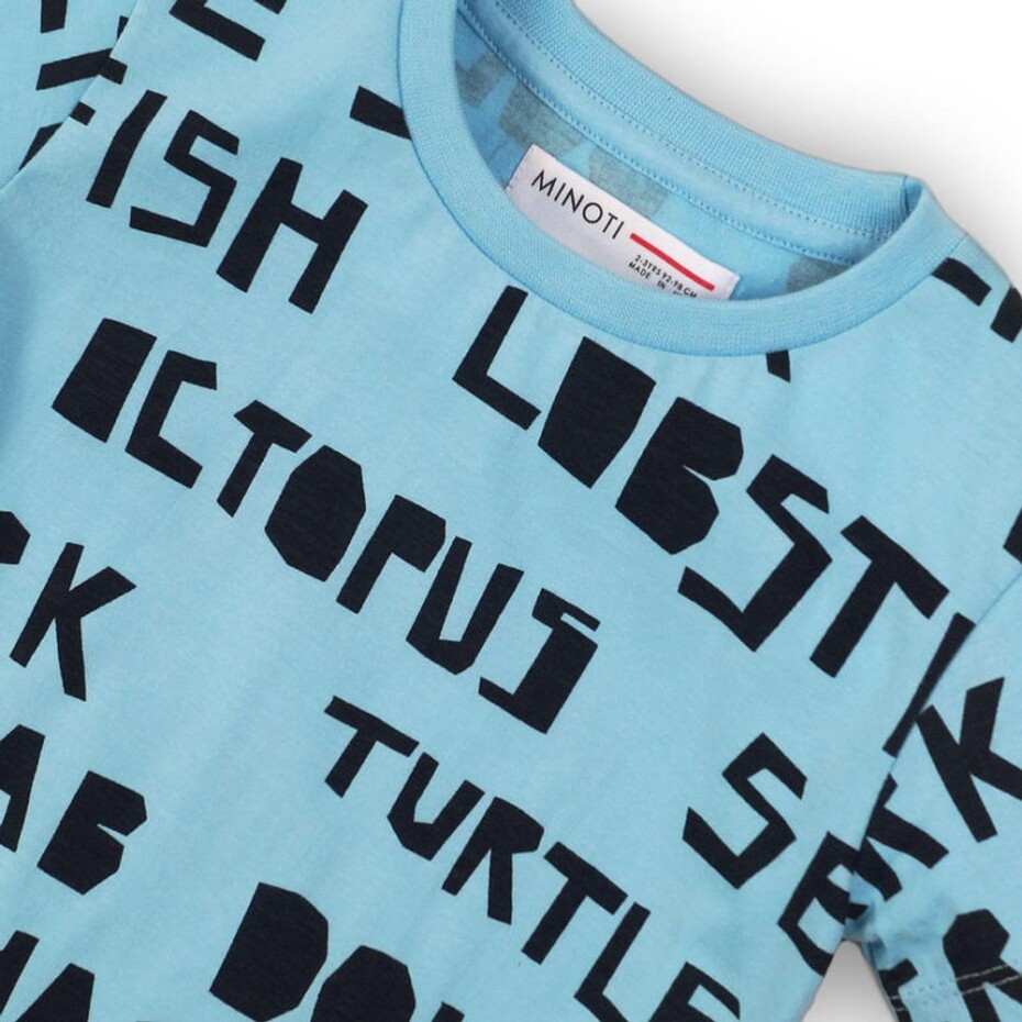 Tričko chlapecké s krátkým rukávem, Minoti, TB TSHIRT 1, modrá - 68/80 | 6-12m - main (2)