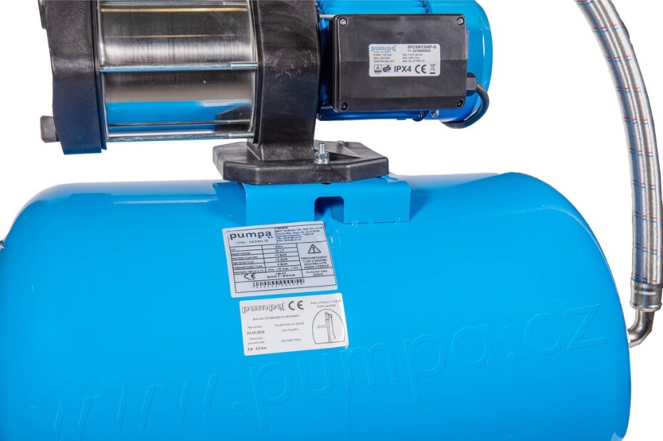PUMPA BLUE LINE 5PCSm 1300P-G 50 l, domácí vodárna - main (2)