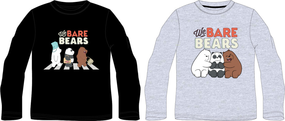 WE BARE BEARS Chlapecké tričko - Mezi námi medvědy 5202682, světle šedý melír Barva: Šedá, Velikost: 164 - main (0)