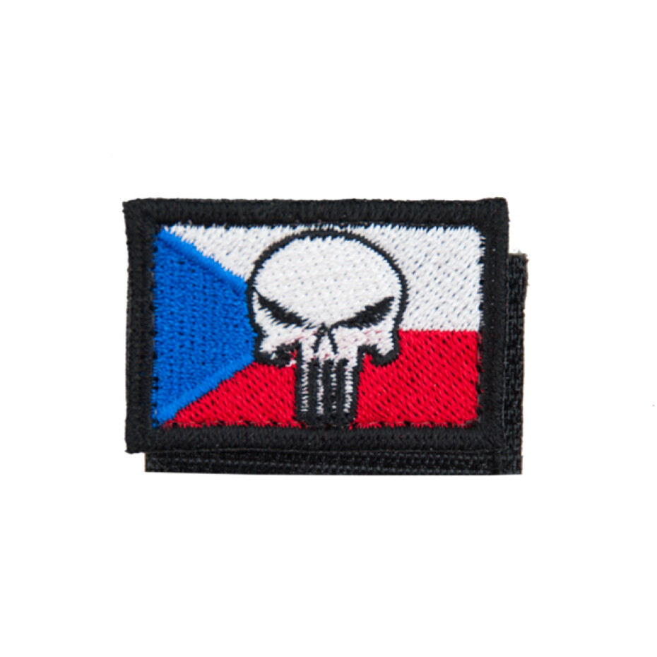 Nášivka: Vlajka Česká republika PUNISHER [40x26] [ssz] barevná - main (0)
