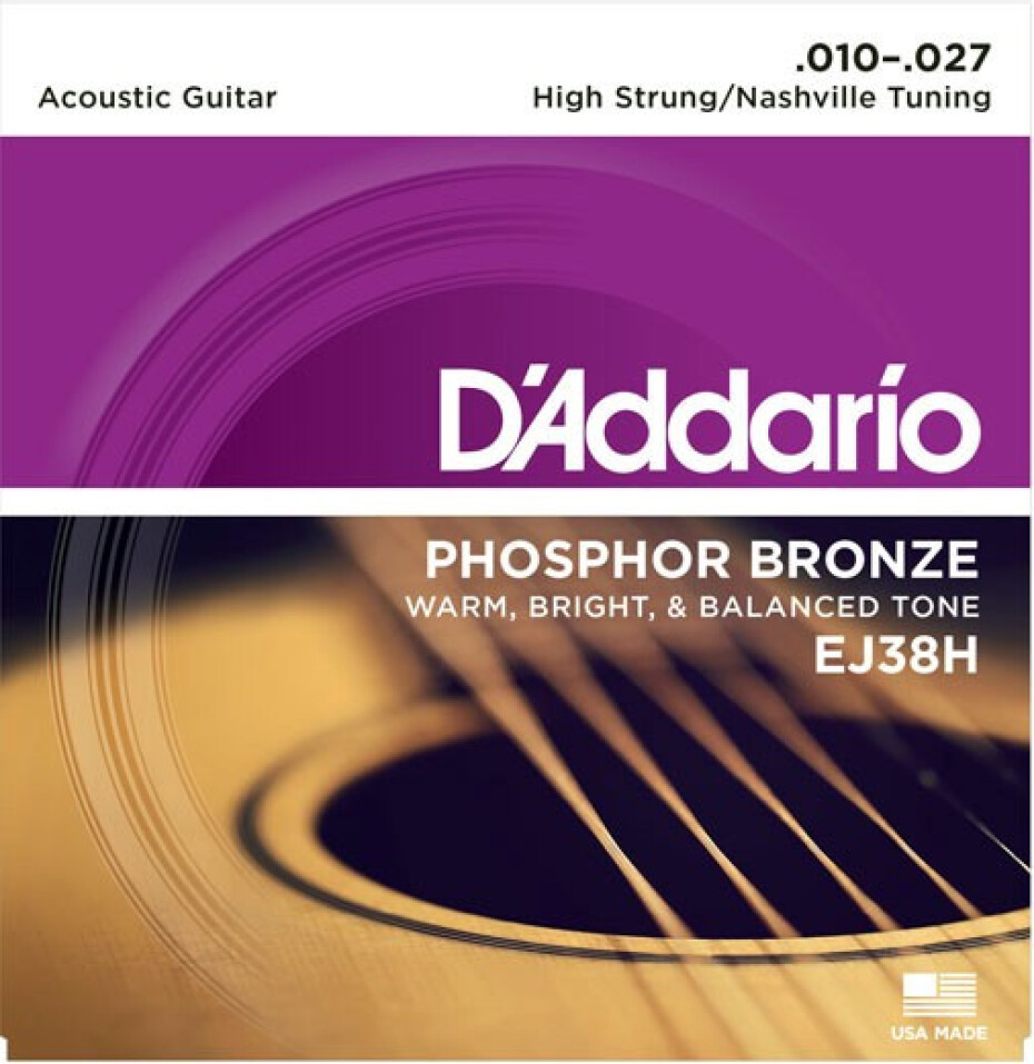 D'Addario EJ38H Phosphor Bronze Nashville - .010 - .027 - main (0)