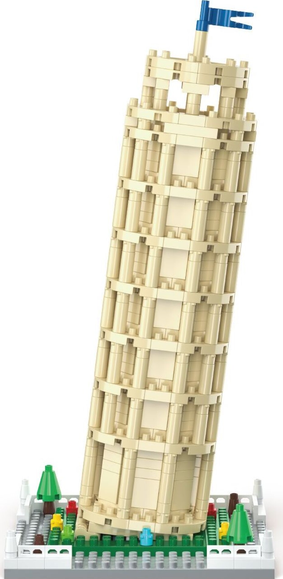 KOCO Stavebnice Šikmá věž v Pise 548 dílků 8x8x17,5 cm - main (0)
