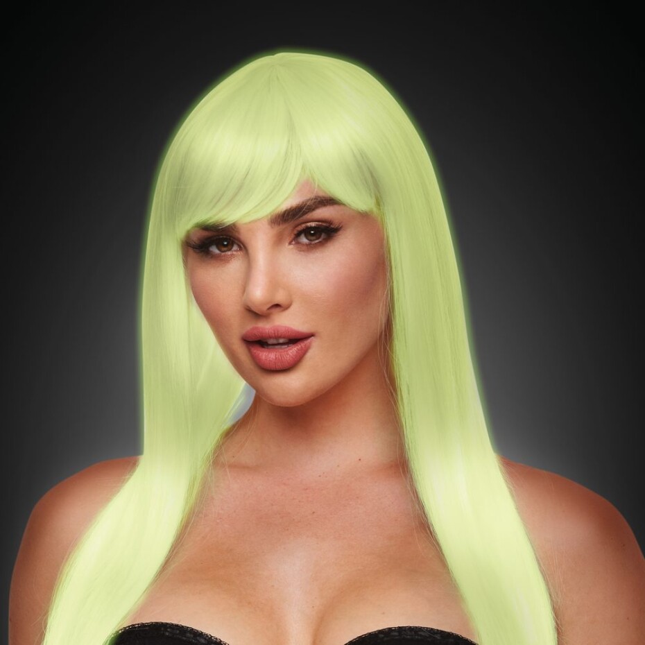 Pleasure Wigs Amber White Glow in the Dark - main (1)