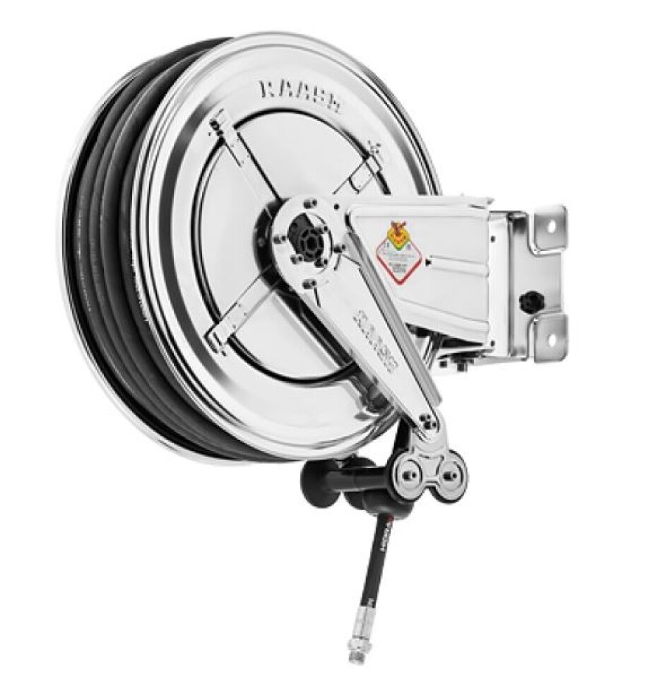 Automatický naviják hadic S422/20 SS 15m 1/2" - otočný, nerez - voda, vzduch - main (0)