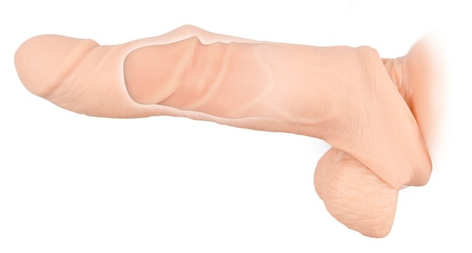 Nature Skin Penis Sleeve with Extension 21 cm - main (0)