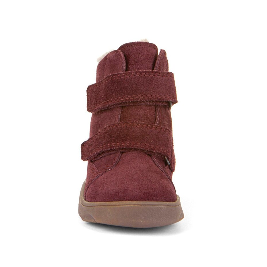 Dívčí zimní barefoot boty ZERU TEX FURRY Bordeaux, Froddo, G2110149-5, červená - 20 - main (3)