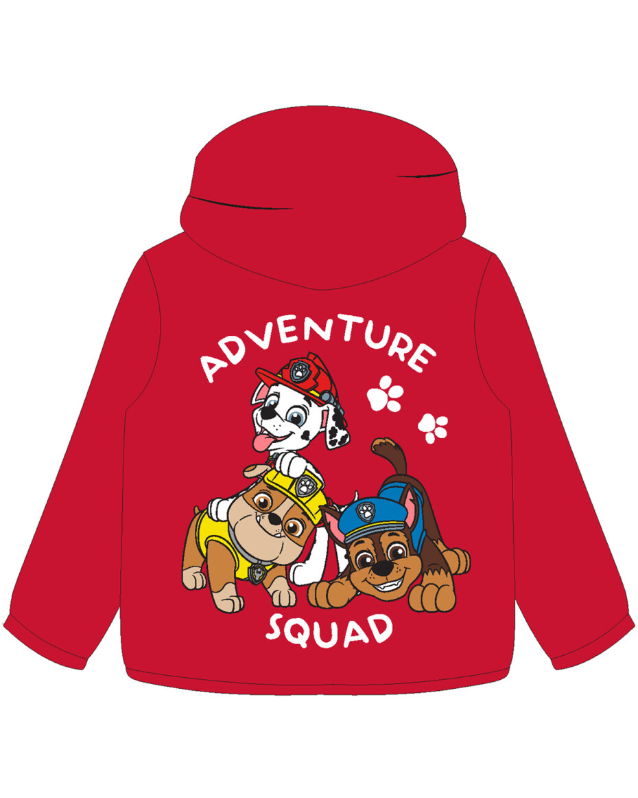Paw Patrol - Tlapková patrola -Licence Chlapecká šusťáková bunda, zateplená - Paw Patrol 52282884, červená Barva: Červená, Velikost: 104-110 - main (1)