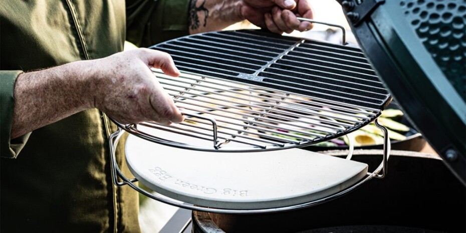 Pečící kámen, půlkruhový, pro convEGGtor XL, Big Green Egg - main (1)