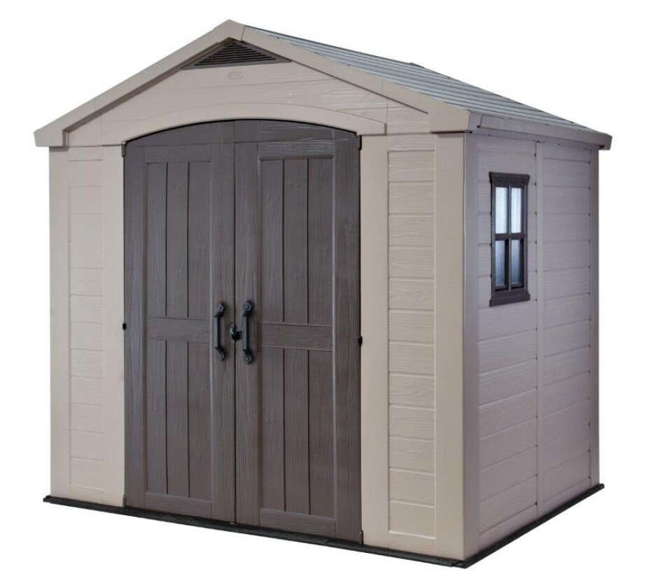 Keter Zahradní domek Keter Factor 8 x 6 béžový / hnědý KT-610385 - main (0)
