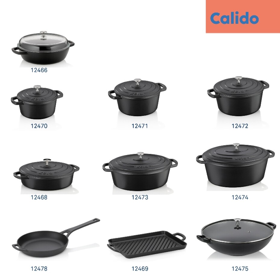 KELA Pánev litinová CALIDO černá 28 cm KL-12478 - main (3)