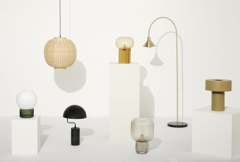 Stolní lampa POISE, černá, Hübsch - main (1)