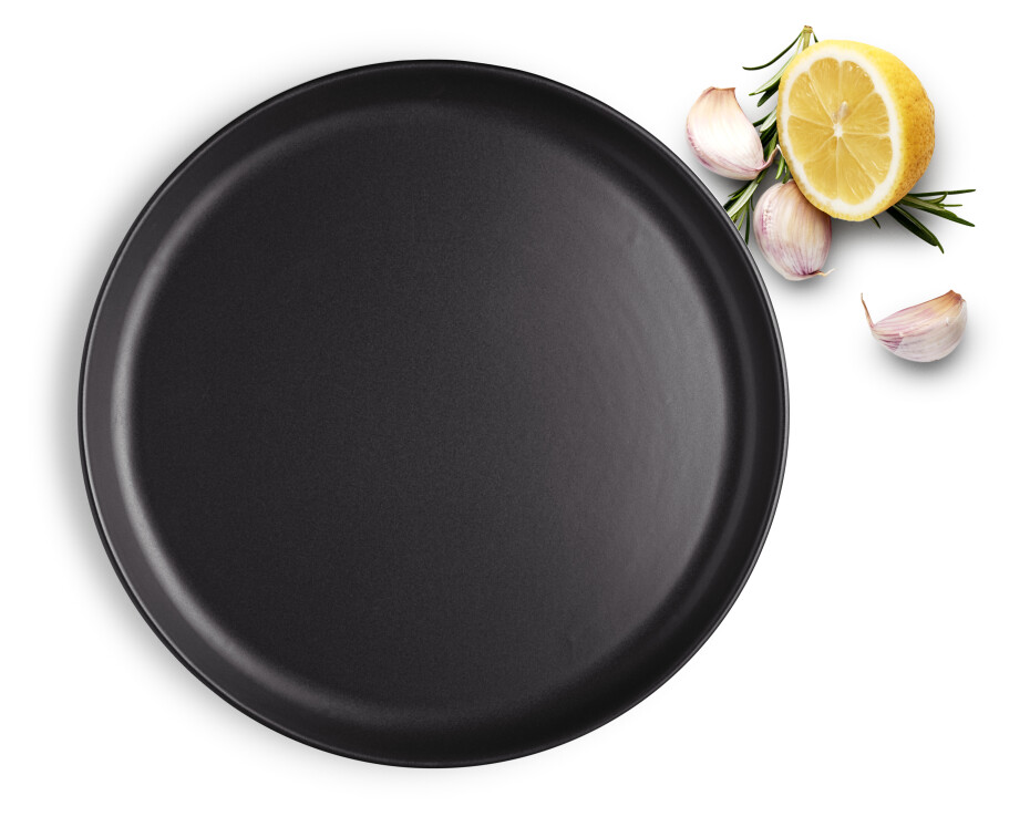 EVA SOLO Jídelní talíř se zaoblenými kraji 25 cm Nordic černý - main (2)