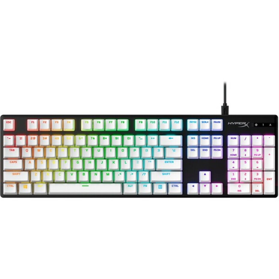 HyperX PBT klávesy bílé US - main (2)