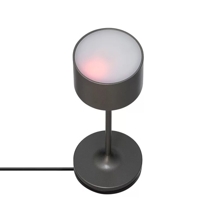 Přenosná stolní lampa FAROL MINI 19,5 cm, LED, gunmetal, hliník, Blomus - main (5)