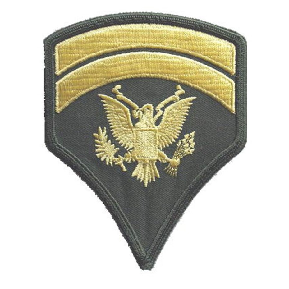 Nášivka: Hodnost US ARMY rukávová Specialist Sixth Class olivová | žlutá - main (0)
