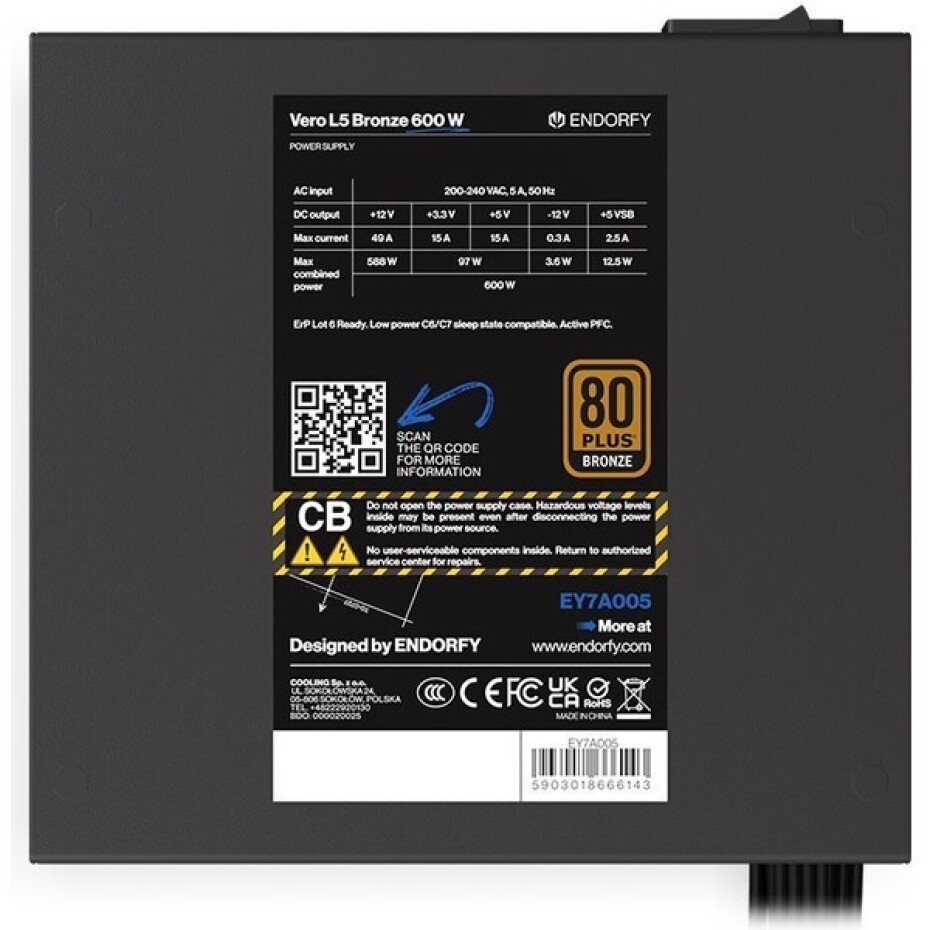 Endorfy Vero L5 Bronze 600 W - main (3)