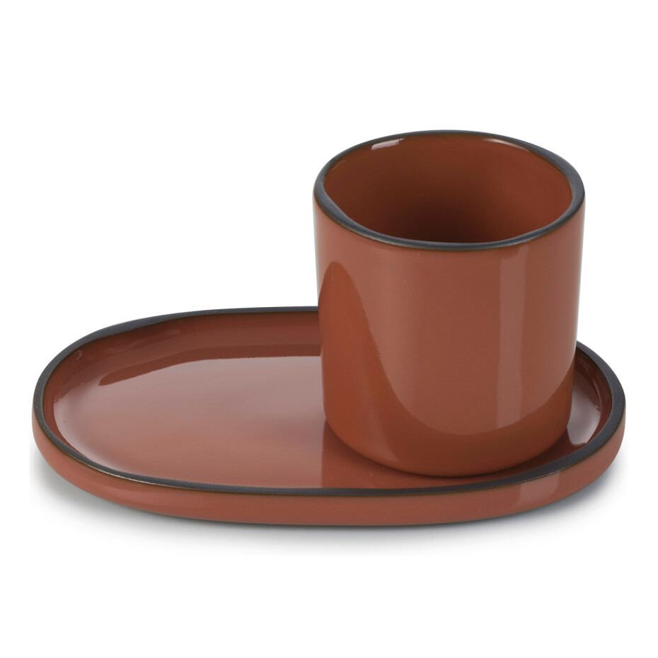 Kelímek na kávu CARACTERE, skořicová Cinnamon, REVOL - main (1)