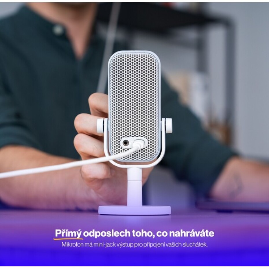 Endorfy Solum Voice S Onyx streamovací mikrofon bílý - main (3)