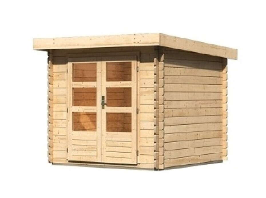 Dřevěný domek KARIBU BASTRUP 2 (73283) natur LG2805 - main (0)