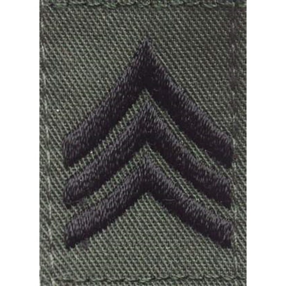 Nášivka: Hodnost US ARMY límcová Sergeant olivová | černá - main (0)