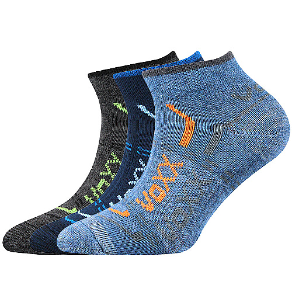 Chlapecké kotníkové ponožky VoXX - Rexík 01 kluk, mix A Barva: Mix barev, Velikost: 30-34 - main (0)