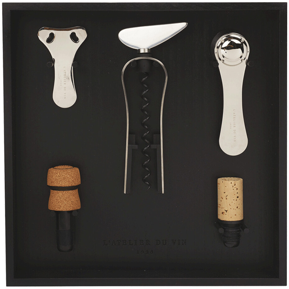 Sada příslušenství k vínu LE RÂTELIER À OUTILS DU VIN, sada 5 ks, L'Atelier du Vin - main (0)