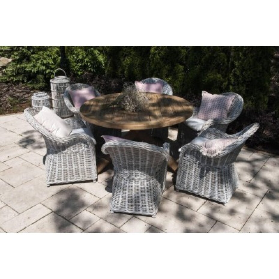 Vimine Natural Wicker® Zahradní souprava bordeaux teak vi - main (0)
