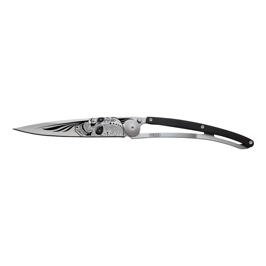 Kapesní nůž BIKER 37 g, granadilla Latino skull, deejo - main (2)