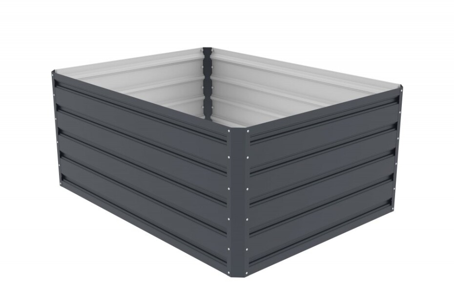 G21 Vyvýšený záhon G21 Daisy 120 x 90 x 52 cm, plechový, antracitový G21-63900223 - main (3)