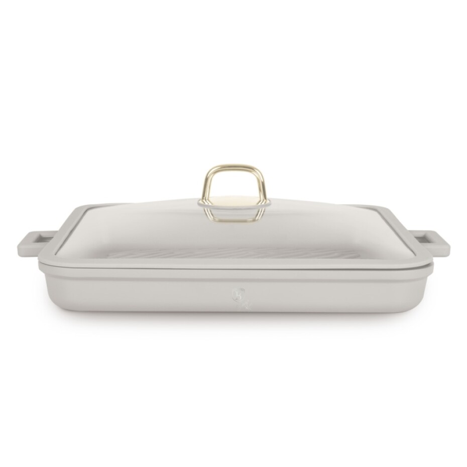 BERLINGERHAUS Pánev grilovací s titanovým povrchem a poklicí 34 cm Sahara Collection BH-7790 - main (2)